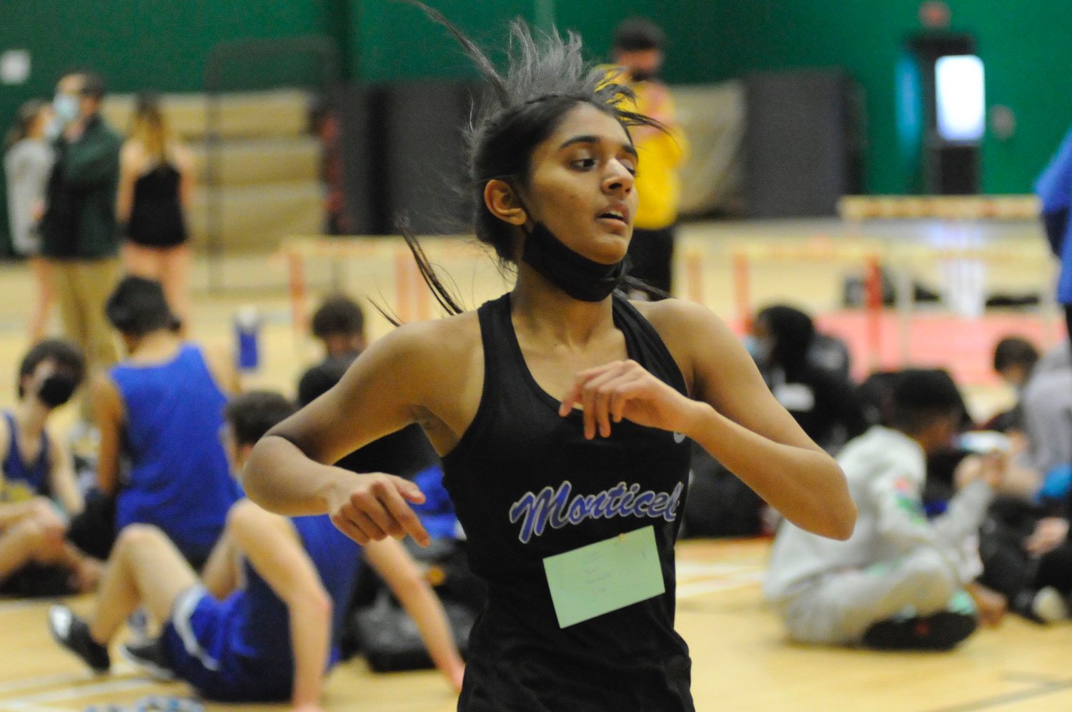 Monticello’s Diya Patel placed second in the 1,000 meter run, and was a member of the Panthers’ winning 4x100-lap and 4x200-lap relay teams.